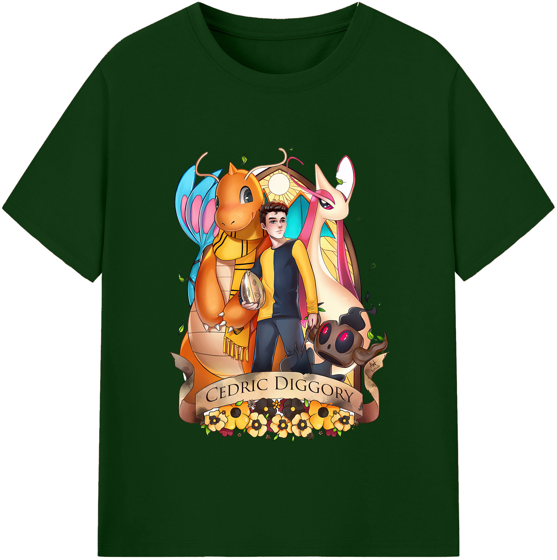 （画像用） Harry Potter ハリー・ポッターシリーズ 綿100％半袖Tシャツ（フロントプリント）